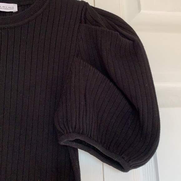 Zara small black ribbed sweater - Picture 3 of 3